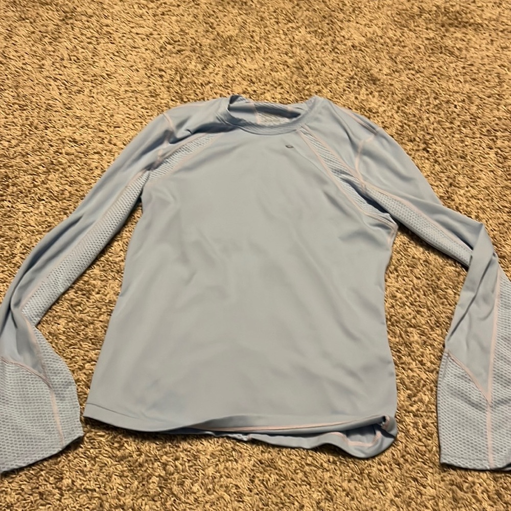 ASICS breathable long sleeve polyester work out shirt